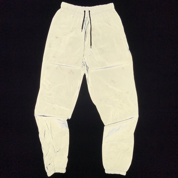 Rare New 3M Reflective Japanese Streetwear Sweat Jogger Pants Size L-XL